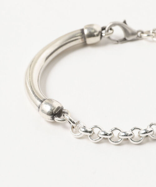 Ray BEAMS（レイビームス）の「Otro Accesorio / パイプ チェーン ブレスレット（ブレスレット・レディース・シルバー・ONE SIZE）」の4枚目の写真