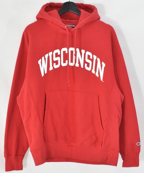 から厳選した ヴィンテージ古着 Champion チャンピオン リバースウィーブ Wisconsin プルオーバーパーカー パーカー Sutevalle Org