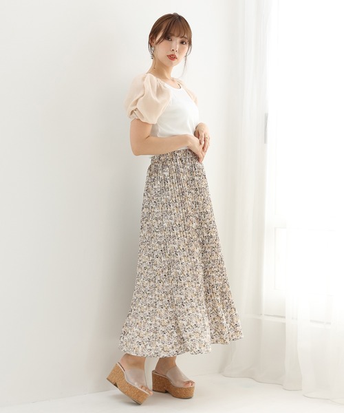 one after another NICE CLAUP(ワンアフターアナザーナイスクラップ)の「プリーツスカート(スカート・レディース・ベージュ/グレー/ベージュ系その他/ブルー系その他・FREE)」の13枚目の写真