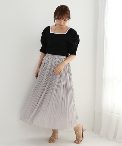 one after another NICE CLAUP(ワンアフターアナザーナイスクラップ)の「プリーツスカート(スカート・レディース・ベージュ/グレー/ベージュ系その他/ブルー系その他・FREE)」の22枚目の写真