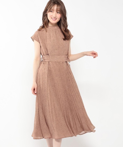 セール ドット柄プリーツワンピース ワンピース Misch Masch ミッシュマッシュ のファッション通販 Zozotown