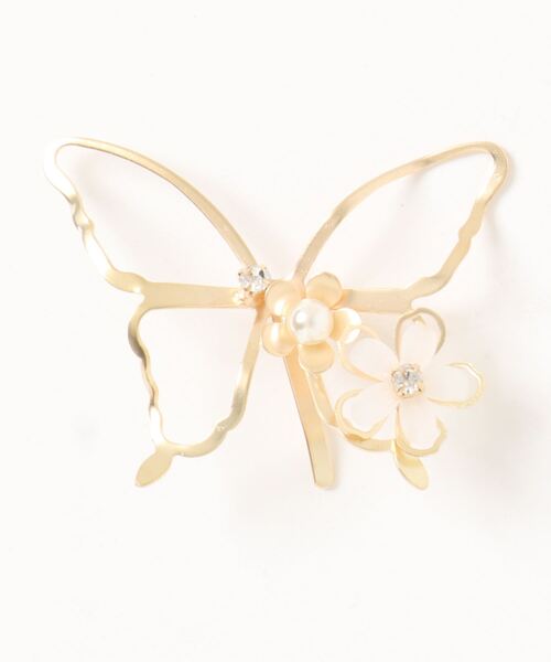 蝶々フレームヘアカフ ヘアゴム Three Four Time スリーフォータイム のファッション通販 Zozotown