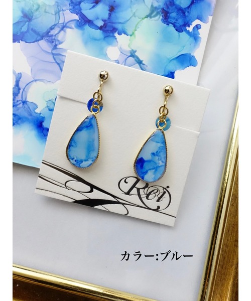 tone(トーン)の「【零-Rei-】瞬きシリーズ ドロップイヤリング(MA)(イヤリング・レディース・パープル/ピンク/イエロー/ブルー/グリーン/グリーン系その他/ブルー系その他/ターコイズブルー/オレンジ/レッド/カーキ/ラベンダー/グリーン系その他2/ブルー系その他2・FREE)」の7枚目の写真