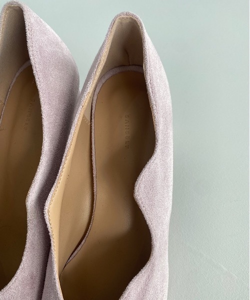SANSeLF(サンセルフ)の「【SANSeLF】Se wave cut suede heel sans21a001(パンプス・レディース・パープル/ブラウン/イエロー・40/38/39/35/36/37)」の6枚目の写真