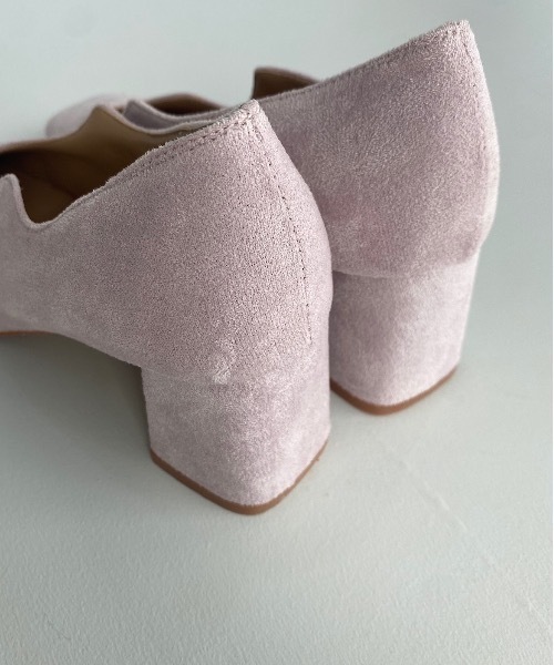 SANSeLF(サンセルフ)の「【SANSeLF】Se wave cut suede heel sans21a001(パンプス・レディース・パープル/ブラウン/イエロー・40/38/39/35/36/37)」の7枚目の写真