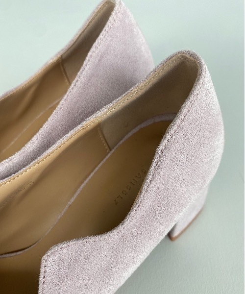 SANSeLF(サンセルフ)の「【SANSeLF】Se wave cut suede heel sans21a001(パンプス・レディース・パープル/ブラウン/イエロー・40/38/39/35/36/37)」の8枚目の写真