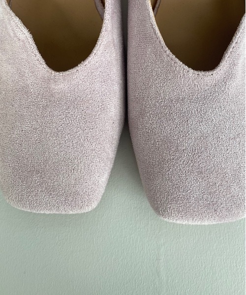 SANSeLF(サンセルフ)の「【SANSeLF】Se wave cut suede heel sans21a001(パンプス・レディース・パープル/ブラウン/イエロー・40/38/39/35/36/37)」の9枚目の写真