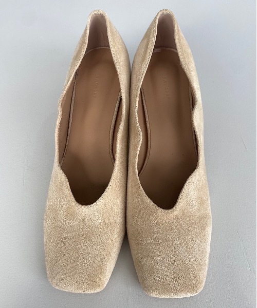 SANSeLF(サンセルフ)の「【SANSeLF】Se wave cut suede heel sans21a001(パンプス・レディース・パープル/ブラウン/イエロー・40/38/39/35/36/37)」の10枚目の写真