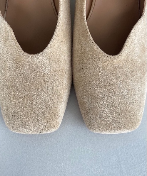 SANSeLF(サンセルフ)の「【SANSeLF】Se wave cut suede heel sans21a001(パンプス・レディース・パープル/ブラウン/イエロー・40/38/39/35/36/37)」の12枚目の写真