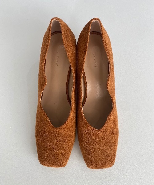 SANSeLF(サンセルフ)の「【SANSeLF】Se wave cut suede heel sans21a001(パンプス・レディース・パープル/ブラウン/イエロー・40/38/39/35/36/37)」の14枚目の写真