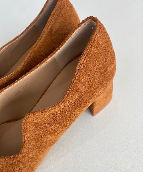 SANSeLF(サンセルフ)の「【SANSeLF】Se wave cut suede heel sans21a001(パンプス・レディース・パープル/ブラウン/イエロー・40/38/39/35/36/37)」の15枚目の写真