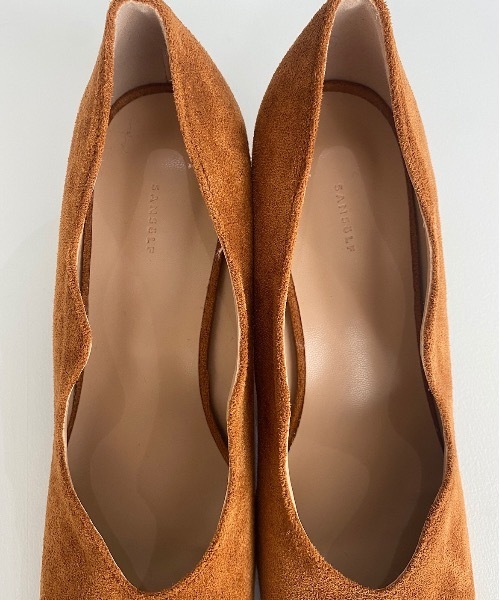 SANSeLF(サンセルフ)の「【SANSeLF】Se wave cut suede heel sans21a001(パンプス・レディース・パープル/ブラウン/イエロー・40/38/39/35/36/37)」の18枚目の写真