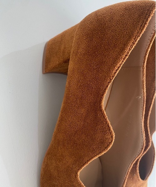 SANSeLF(サンセルフ)の「【SANSeLF】Se wave cut suede heel sans21a001(パンプス・レディース・パープル/ブラウン/イエロー・40/38/39/35/36/37)」の19枚目の写真