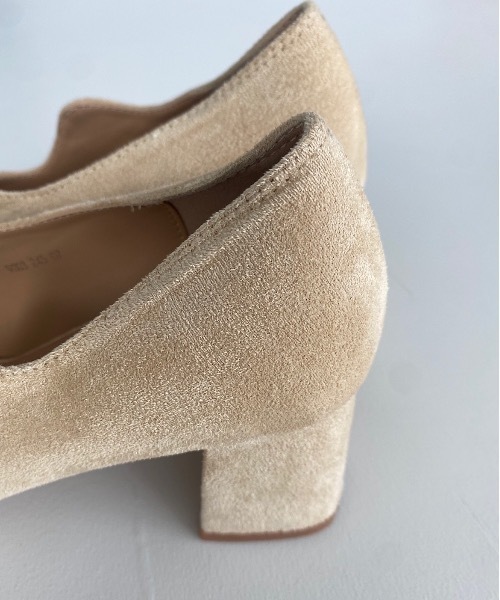 SANSeLF(サンセルフ)の「【SANSeLF】Se wave cut suede heel sans21a001(パンプス・レディース・パープル/ブラウン/イエロー・40/38/39/35/36/37)」の22枚目の写真