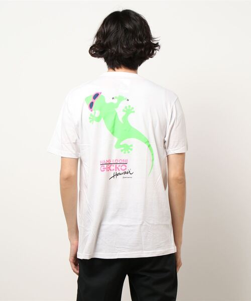 tシャツ 「GECKO HAWAII/ゲッコーハワイ」GECKO HANG LOOSE TEE(UN) レディース メンズ セール】【GECKO HAWAII/ゲッコーハワイ】（UN）GECKO HANG