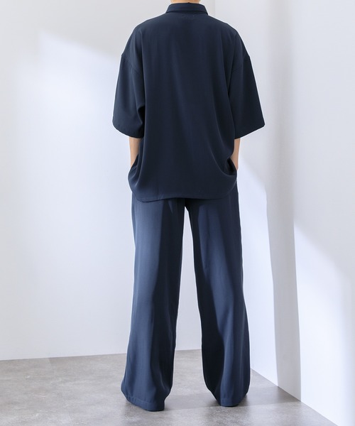 Adoon plain(アドーンプレーン)の「【Adoon plain】ルーズシャツ(セットアップ着用可)(シャツ/ブラウス・メンズ・ネイビー/カーキ/サックスブルー・MEDIUM/LARGE)」の13枚目の写真