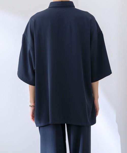 Adoon plain(アドーンプレーン)の「【Adoon plain】ルーズシャツ(セットアップ着用可)(シャツ/ブラウス・メンズ・ネイビー/カーキ/サックスブルー・MEDIUM/LARGE)」の16枚目の写真