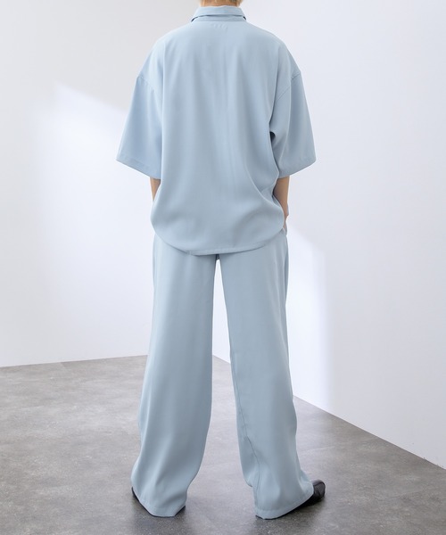 Adoon plain(アドーンプレーン)の「【Adoon plain】ルーズシャツ(セットアップ着用可)(シャツ/ブラウス・メンズ・ネイビー/カーキ/サックスブルー・MEDIUM/LARGE)」の22枚目の写真