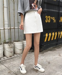 【URGE：】 シンプル 台形 スカート