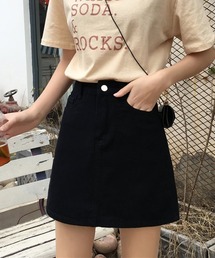 【URGE:】 シンプル 台形 スカート