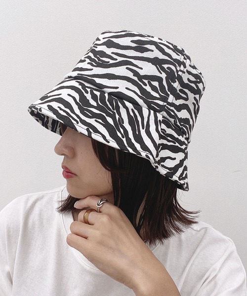 PairPair（ペアペア）の「ゼブラバケットハット（ハット・レディース・ブラック・FREE）」の5枚目の写真