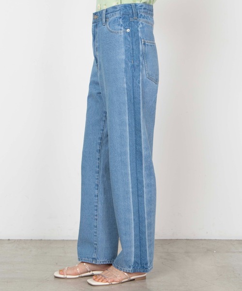 WEGO（ウィゴー）の「WEGO/サイドラインデニムパンツ（デニムパンツ・レディース・インディゴブルー・SMALL/MEDIUM）」の11枚目の写真