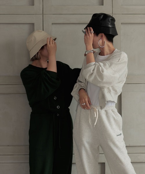 DONOBAN(ドノバン)の「合皮ダウンブリムバケットHAT(ハット・レディース・アイボリー/ブラック・ONESIZE)」の9枚目の写真