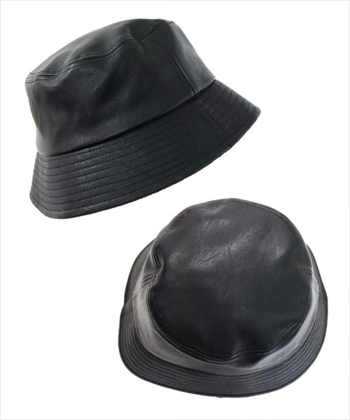 DONOBAN(ドノバン)の「合皮ダウンブリムバケットHAT(ハット・レディース・アイボリー/ブラック・ONESIZE)」の15枚目の写真