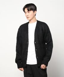 ALLEGE◆カーディガン(厚手)/1/モヘア/GRY/AL22W-FKN01 ALLEGE(アレッジ) / カーディガン(厚手)/1/モヘア/GRY/AL22W