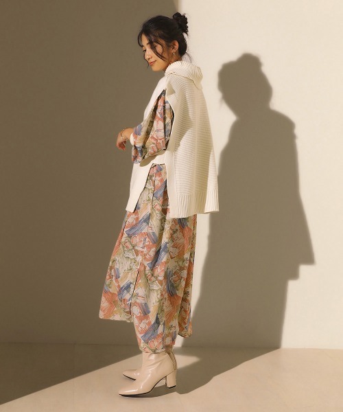 Bou Jeloud（ブージュルード）の「線描きプリントＯＰ（ワンピース・レディース・グリーン/ブルー・38）」の11枚目の写真