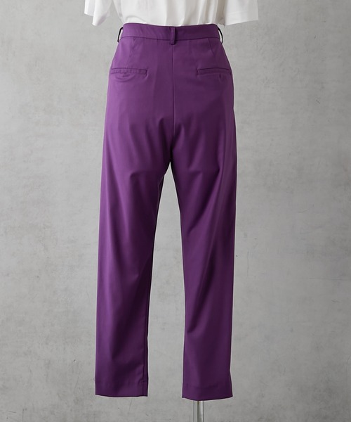 ear PAPILLONNER(イアパピヨネ)の「【SUM1 STYLE(スミ スタイル)】カラーパンツ(スラックス・レディース・レッド/パープル・FREE)」の8枚目の写真