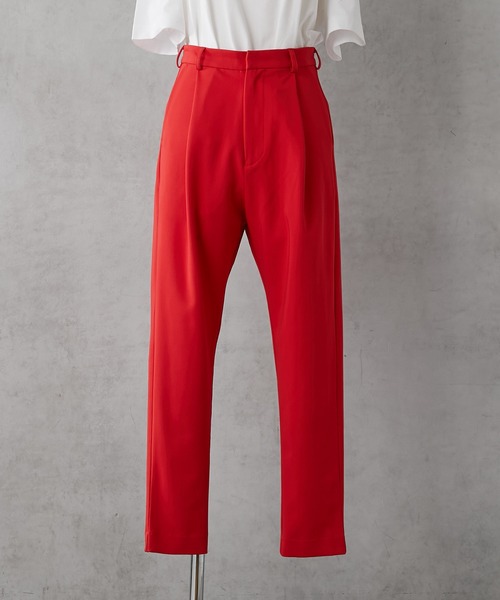 ear PAPILLONNER(イアパピヨネ)の「【SUM1 STYLE(スミ スタイル)】カラーパンツ(スラックス・レディース・レッド/パープル・FREE)」の14枚目の写真