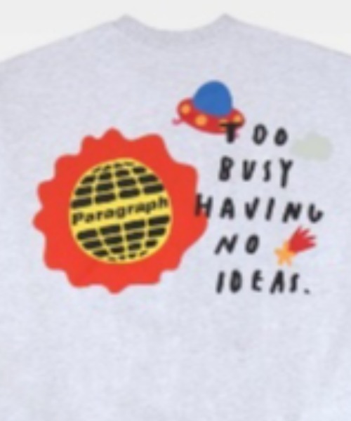 Paragraph（パラグラフ）の「A'GEM/9 × .kom『paragraph/パラグラフ』SMILE HAPPY MTM /スマイル ブランドロゴ ロングスリーブ スウェットトレーナー（スウェット・メンズ・パープル/ブルー/ベージュ/グリーン/オレンジ/杢グレー/チャコールグレー・FREE）」の20枚目の写真