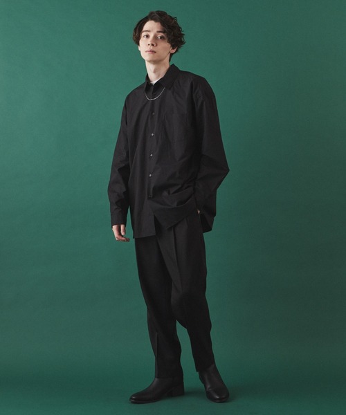 LUCY（ルーシー）の「LUCY/2TACK TAPERED SLACKS（スラックス・メンズ・ブラック/グレイッシュベージュ・MEDIUM/LARGE）」の3枚目の写真