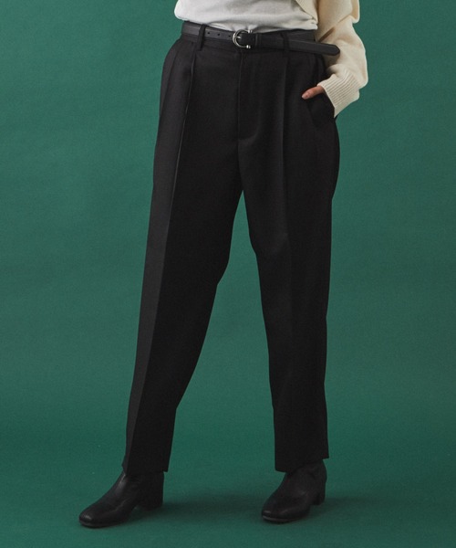 LUCY（ルーシー）の「LUCY/2TACK TAPERED SLACKS（スラックス・メンズ・ブラック/グレイッシュベージュ・MEDIUM/LARGE）」の21枚目の写真