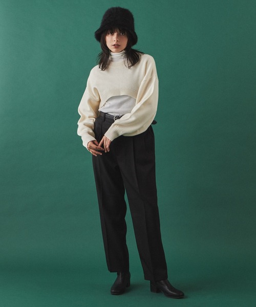 LUCY（ルーシー）の「LUCY/2TACK TAPERED SLACKS（スラックス・メンズ・ブラック/グレイッシュベージュ・MEDIUM/LARGE）」の17枚目の写真