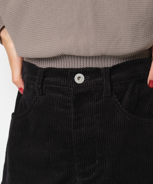 SPIRALGIRL（スパイラルガール）の「コーデュロイミニスカート（スカート・レディース・ブラック/ベージュ・FREE）」の11枚目の写真