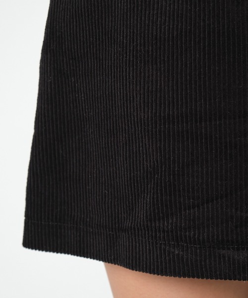SPIRALGIRL（スパイラルガール）の「コーデュロイミニスカート（スカート・レディース・ブラック/ベージュ・FREE）」の9枚目の写真