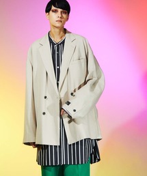 MAISON SPECIAL | 《ユニセックスアイテム》ストレッチプライムオーバーダブルテーラードジャケット 【MAISON SPECIAL/メゾンスペシャル】(テーラードジャケット)