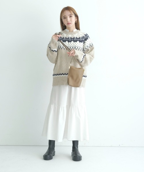 Rirandture（リランドチュール）の「ショートニット×シャツ