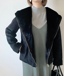 モッサ風ダブルフェイスショートコート
