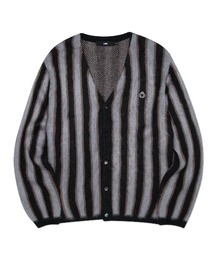 LMC | 【LMC】VERTICAL STRIPED MOHAIR CARDIGAN / エルエムシー バーティカル ストライプ モヘア カーディガン(カーディガン/ボレロ)