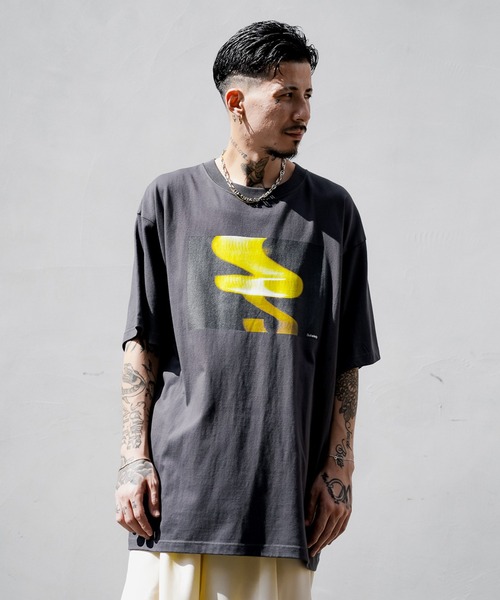 Subciety（サブサエティ）の「BLUR S/S（Tシャツ/カットソー・メンズ・イエロー/ホワイト/ブラック・SMALL/MEDIUM/LARGE/X-LARGE/XX-LARGE）」の9枚目の写真