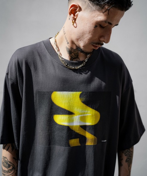 Subciety（サブサエティ）の「BLUR S/S（Tシャツ/カットソー・メンズ・イエロー/ホワイト/ブラック・SMALL/MEDIUM/LARGE/X-LARGE/XX-LARGE）」の13枚目の写真