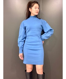 DIESEL | レディース タートルニット ワンピース スリムフィット ドロップショルダー ドレス(ワンピース)