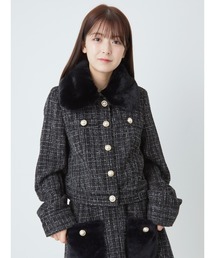 ツイードブルゾン