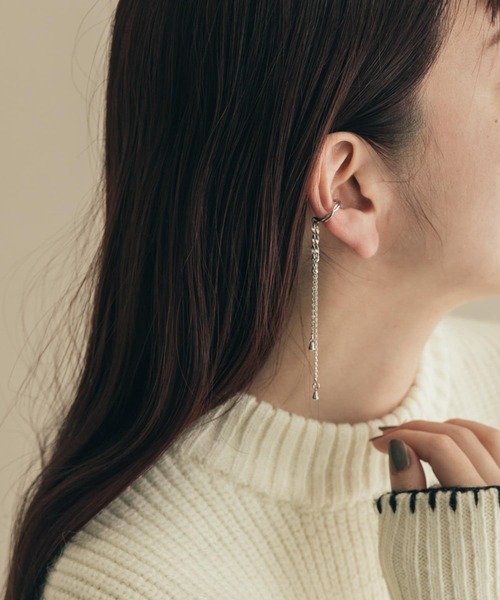 SMELLY（スメリー）の「ダブルチェーンイヤカフ（イヤーカフ・レディース・シルバー/ゴールド・-）」の9枚目の写真