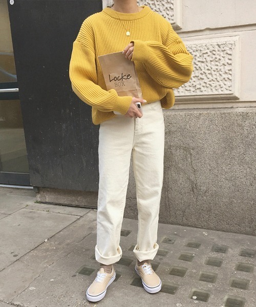 Chaco closet（チャコ クローゼット）の「ボリュームニットプルオーバー（ニット/セーター・レディース・パープル/ブラウン/レッド/イエロー/ブルー/グリーン/アイボリー・FREE）」の14枚目の写真