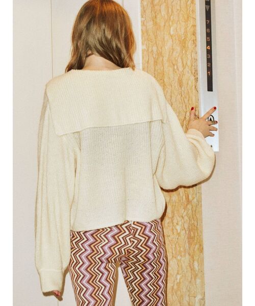 jouetie（ジュエティ）の「セーラーカラーニット（ニット/セーター・レディース・ブラック/レッド/グリーン/アイボリー・MEDIUM）」の11枚目の写真