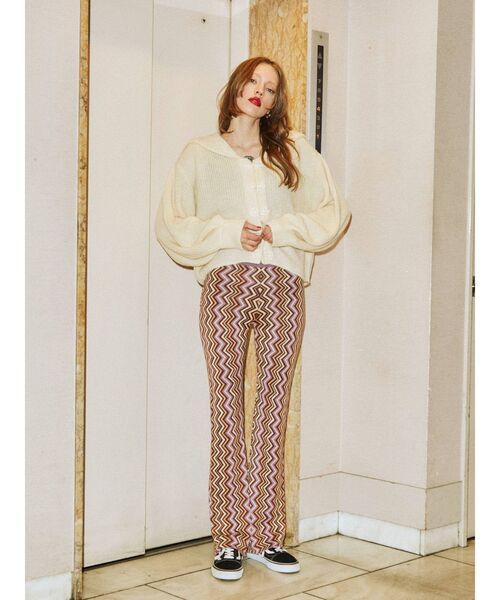 jouetie（ジュエティ）の「セーラーカラーニット（ニット/セーター・レディース・ブラック/レッド/グリーン/アイボリー・MEDIUM）」の14枚目の写真